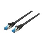 EFB RJ45 Patchk. S/FTP Cat.6A Cat7 TPE superflex 0.25m schw