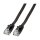 EFB RJ45 Flachpatchkabel U/UTP, Cat.6A, PVC, 0.25m, schwarz