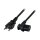 EFB Netzkabel Schweiz Typ 12 - C13 90°,sw,1.8m,3x0.75mm