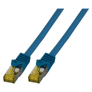 EFB RJ45 Patchkabel S/FTP Cat.6A LSZH Cat.7 Rohk. 1.50m blau