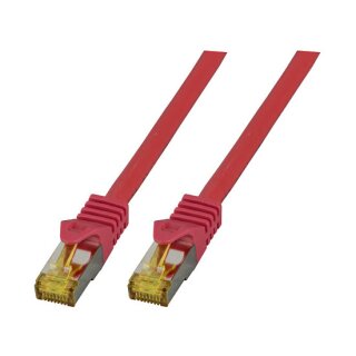 EFB RJ45 Patchk. S/FTP Cat.6A LSZH Cat.7 Rohk. 0.25m rot