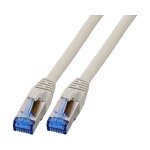 EFB RJ45 Patchk. S/FTP Cat.6A Cat7 TPE superflex 0.15m grau