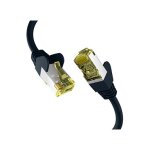 EFB CAT6a SCHWARZ 1m Patchkabel S/FTP PIMF