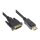 Connections Anschlusskabel DisplayPort an DVI-D 24+1 Stecker, Full HD, vergoldete Kontakte, CU, schwarz, 1m