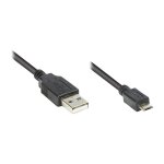 Good Connections USB2.0 Kabel A-Micro B schw. 0,3m