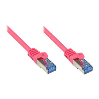 Good Connections Patchkabel Cat.6A S/FTP HF magenta 1m