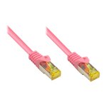 Good Connections Patchkabel m. Cat.7 Rohk. magenta 0,25m
