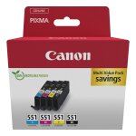 Canon CLI-551 Druckerpatronen Multipack Cyan Magenta Gelb...