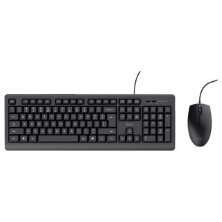 Trust TKM-250 - Tastatur-und-Maus-Set - DE - schwarz