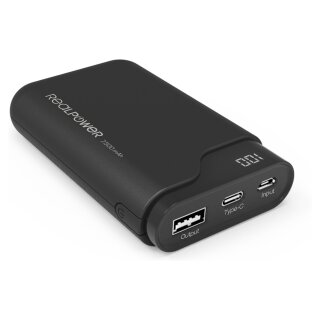 RealPower Powerbank PB-7500C schwarz 7.500mAh