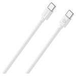 RealPower Lade/Datenkabel USB-C auf USB-C 2m weiß 3A