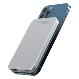 RealPower Powerbank PB-5000 MAG silber 5.000mAh