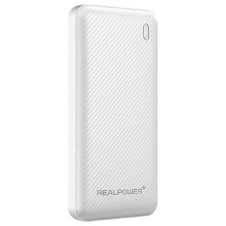 REALPOWER PB-10000 SSB,10.000mAh,Feststoffbatterie,weiss