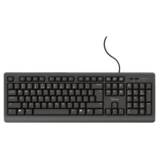 TRUST TK-150 Tastatur, Deutsches QWERTZ - Layout, USB-Anschluss