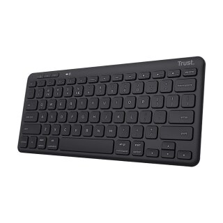 Trust LYRA kompakte, kabellose Multi-Device Tastatur mit Bluetooth & USB-Empfänger