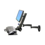 ERGOTRON Combo Arm der Serie 200 schwarz fuer LCD bis...