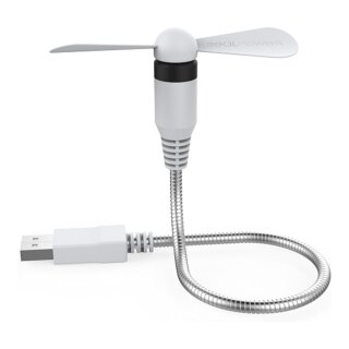 RealPower USB mini Ventilator weiß USB-A (flexibel)