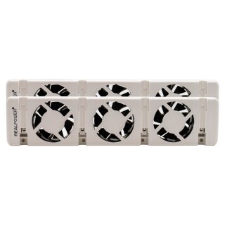 REALPOWER Heizungslüfter HL-2,2er Set mit 3 Ventilatoren
