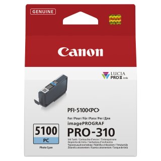 CANON PFI-5100 SERIES Photo Cyan ink tank