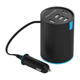 RealPower KFZ-Ladegerät Tube 2400mA 5xUSB