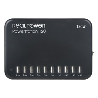 RealPower Power Station 120 - Indoor - AC - Schwarz