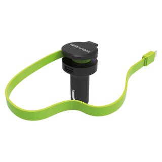 RealPower KFZ-Ladegerät Charger L 2400mA 1xUSB 1xLightning