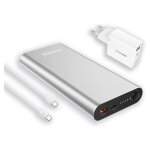 RealPower Powerbank PB-20000PD Pro Set silber 20.000mAh