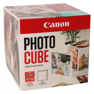 CANON Photo Cube Creative + PP-201 inkl.Fotopapier 40Bl. glossy / blau