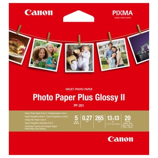Canon PP-201 13x13 cm 20 Blatt Photo Paper Plus Glossy II 265 g