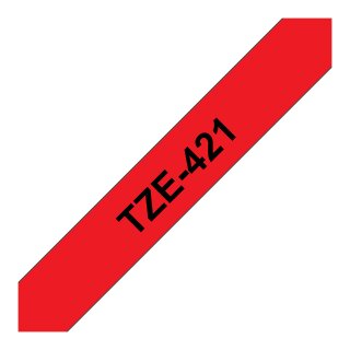 BROTHER P-Touch TZE-421 schwarz auf rot 9mm
