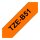 BROTHER P-Touch TZE-B51 schwarz auf neon orange 24mm