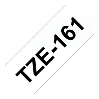 BROTHER P-Touch TZE-161 schwarz auf clear 36mm