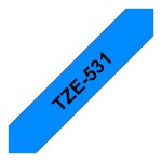 BROTHER P-Touch TZE-531 schwarz auf blau 12mm