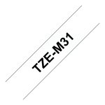 BROTHER P-Touch TZE-M31 schwarz auf clear-matt 12mm