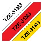 BROTHER TZE31M3 Schriftbandkassette 12mmx8m 3er Pack...