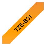 BROTHER P-Touch TZE-B31 schwarz auf neon orange 12mm
