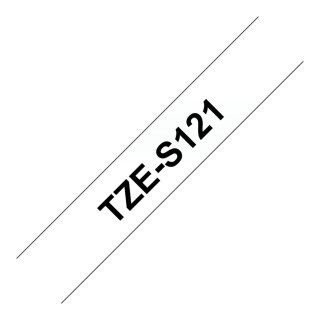 BROTHER P-Touch TZE-S121 schwarz auf clear 9mm extra gluey