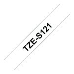 BROTHER P-Touch TZE-S121 schwarz auf clear 9mm extra gluey