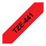 BROTHER P-Touch TZE-441 schwarz auf rot 18mm