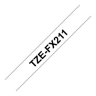 BROTHER P-Touch TZE-FX211 schwarzin weiss 6mm
