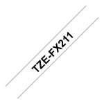 BROTHER P-Touch TZE-FX211 schwarzin weiss 6mm