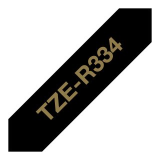 BROTHER P-Touch 12mm black/gold ribbon tape