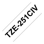 Schriftband TZe-251CIV schwarz auf wei 24mm x 8m