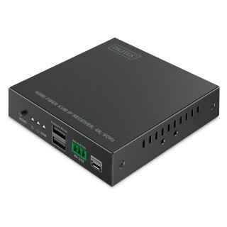 DIGITUS HDMI Fiber IP Receiver 4K/60Hz schwarz
