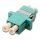 DIGITUS LWL Kupplung LC->LC Multimode Duplex OM3 aqua