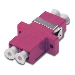 DIGITUS LWL Kupplung LC->LC Multimode Duplex OM4 violet