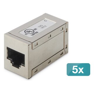 DIGITUS modulare Kupplung, CAT 6, geschirmt - 5 Stk.