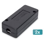 Digitus Verbindungsmodul CAT 7, geschirmt, 2 Stck (schwarz)