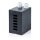 LWL Hutschienen verteiler, 6 Port, SC DX/LC Quad, Schwarz