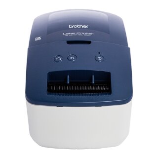 Brother QL-600B Etikettendrucker blau